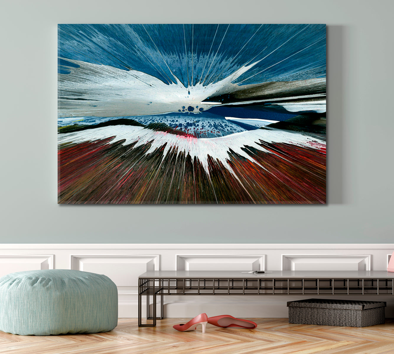 Mount Kilimanjaro Vibrand Fluid Splash Abstract Naturalism Expressionism Abstract Art Print Artesty   