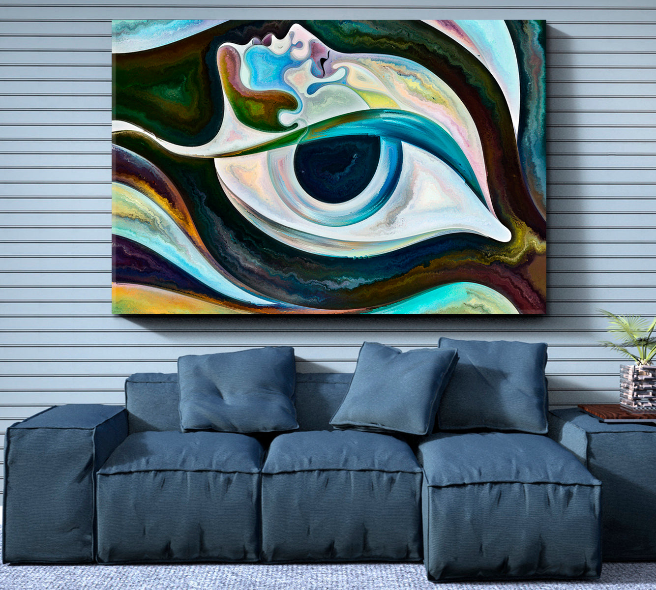 EVIL EYE DEFENSE Home Protection Modern Healing Spiritual Art Talisman Abstract Art Print Artesty   