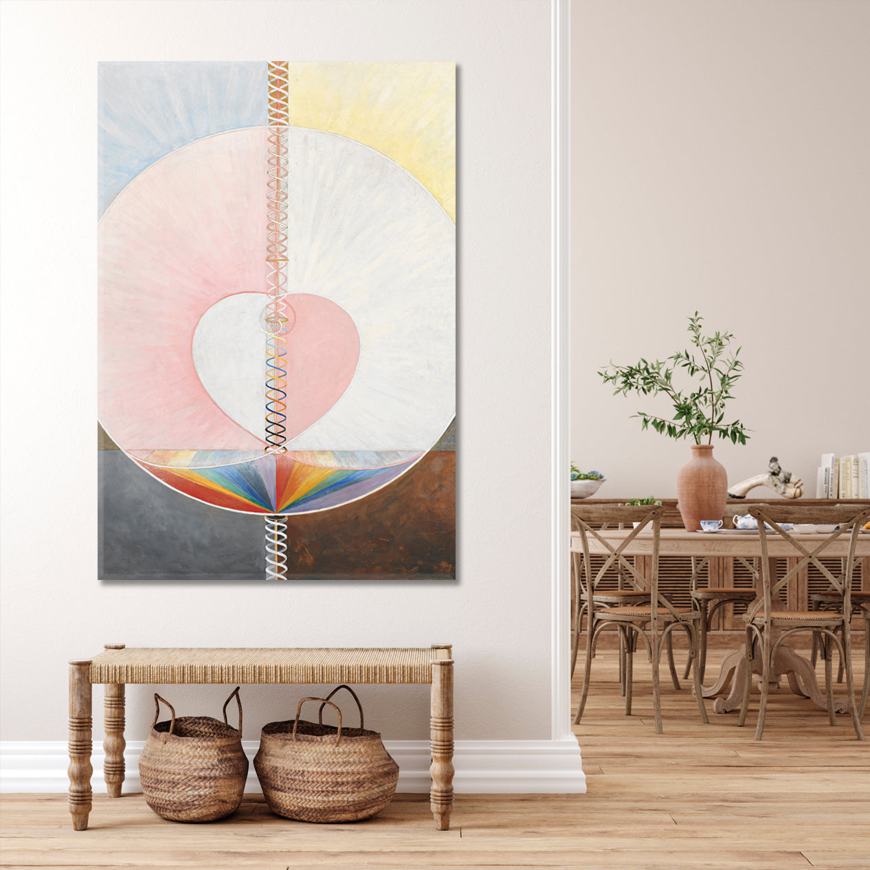 Abstract Geometric Style Forms Shapes Lines Soft Pastel Painting Abstract Art Print Artesty   