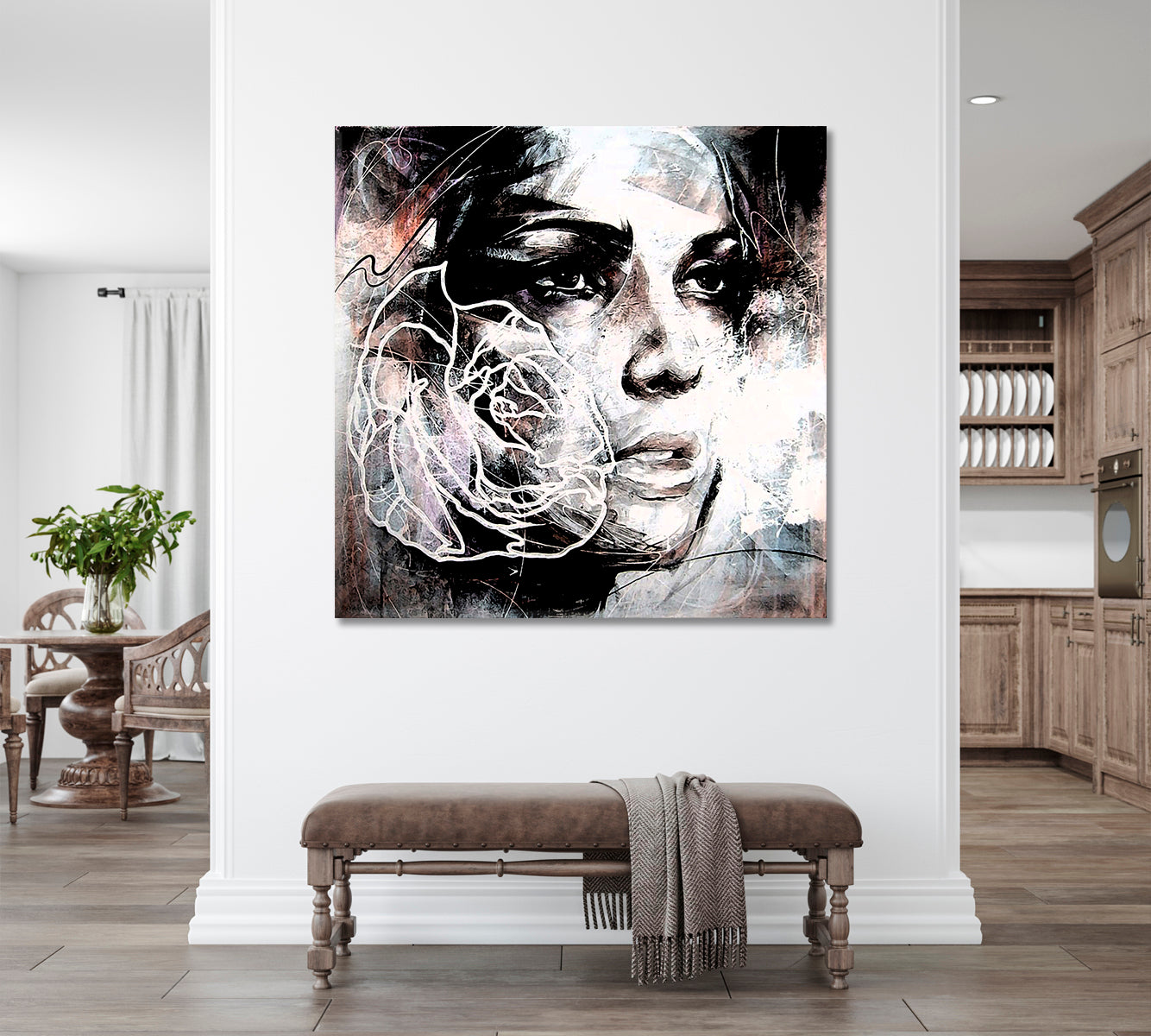 LADY ENIGMA Unusual Portrait Beautiful Woman People Portrait Wall Hangings Artesty   