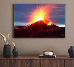 Huge Eruption Active Volcanoes Scenery Landscape Fine Art Print Artesty   