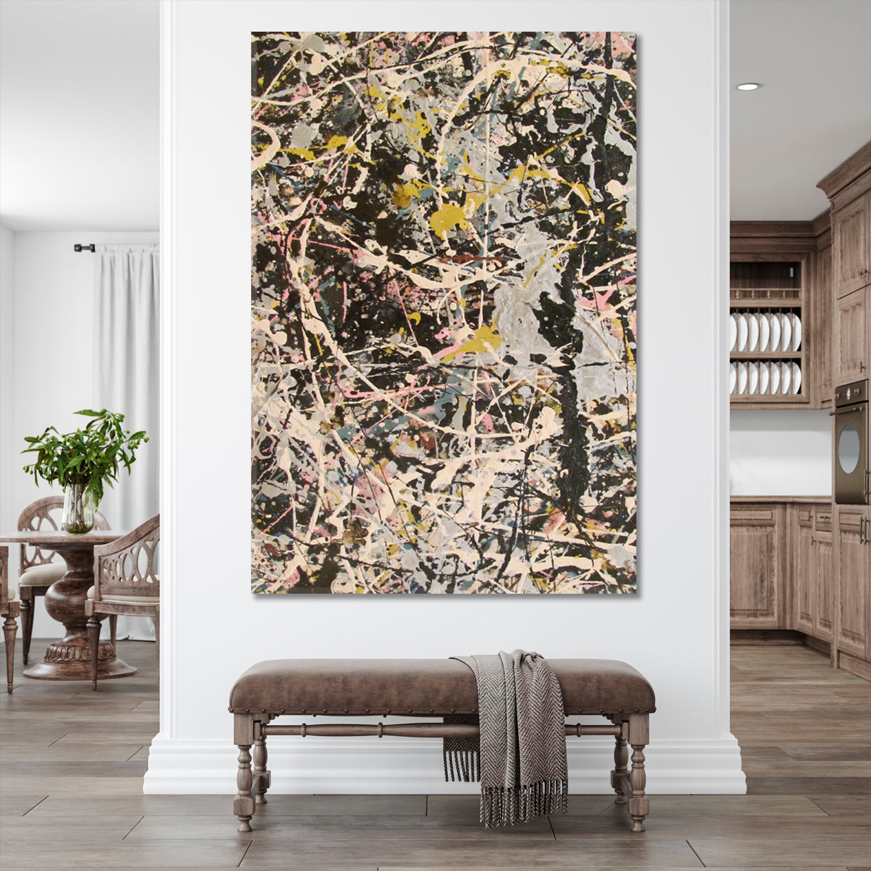 Abstract Expressionism Jackson Pollock Style Action Painting Contemporary Art Artesty   