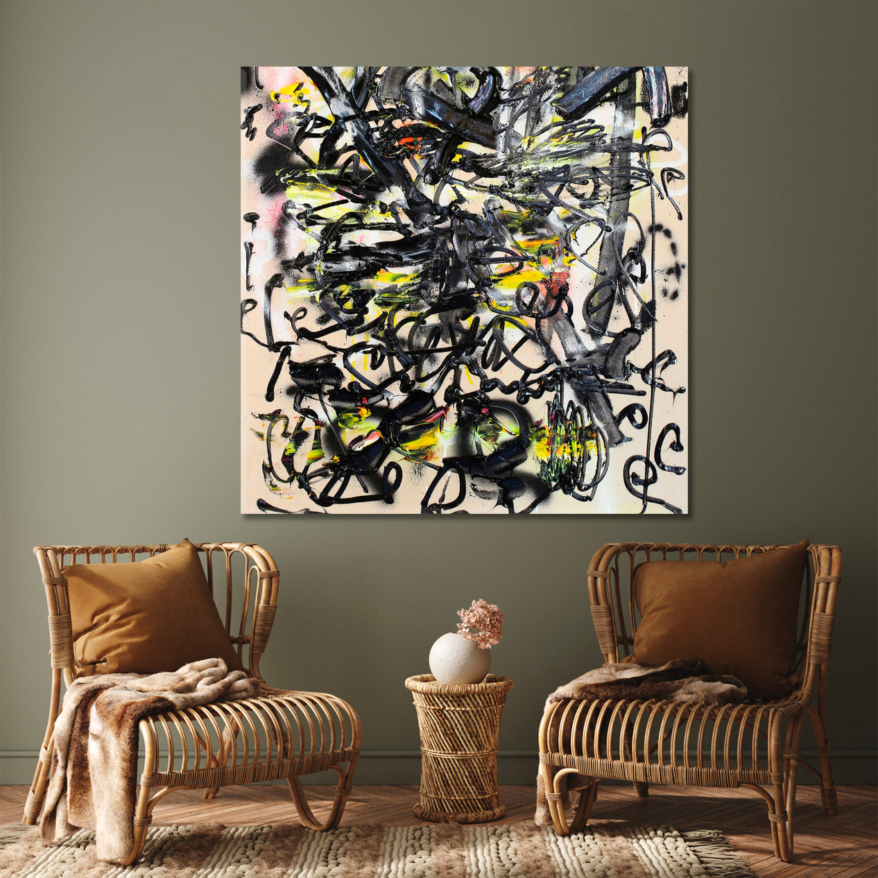 ART OF INNER SELF Action Painting Abstract Expressionism Abstract Art Print Artesty   