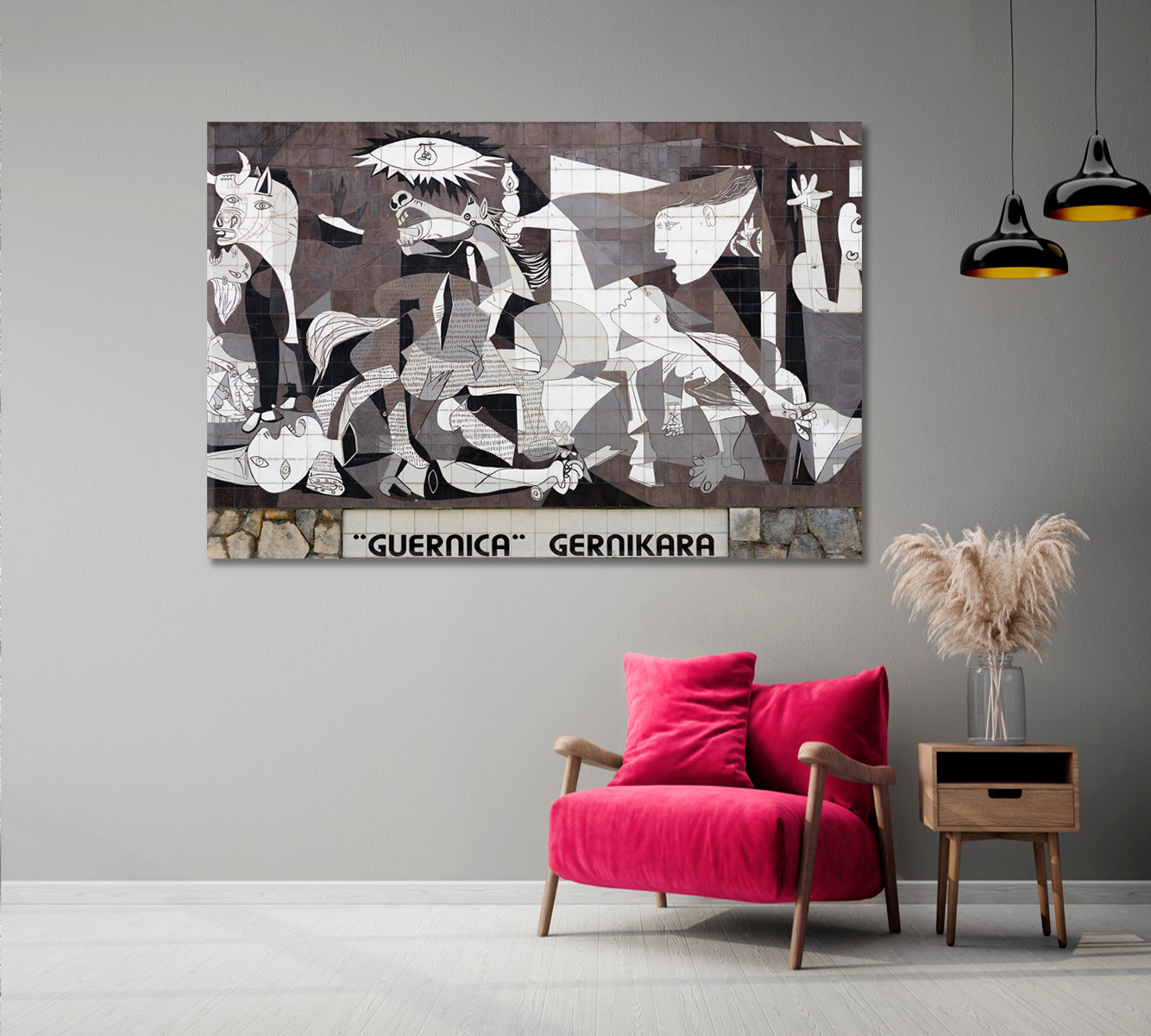 GUERNICA Picasso Street Art In Spain Famous Landmarks Artwork Print Artesty 1 panel 24" x 16" 