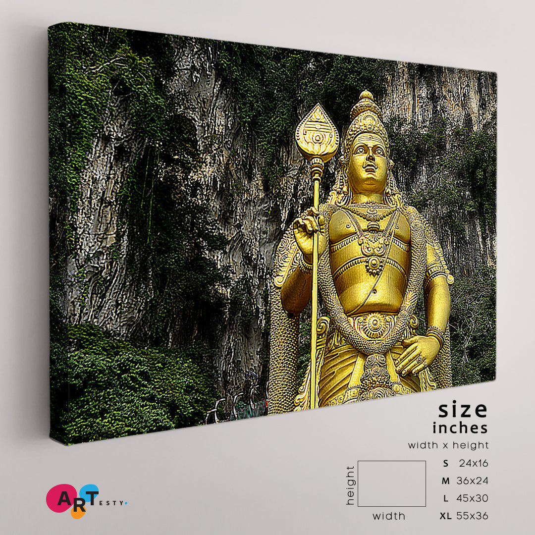 Kuala Lumpur Malaysia World's Tallest Statue of Murugan Famous Landmarks Artwork Print Artesty 1 panel 24" x 16" 