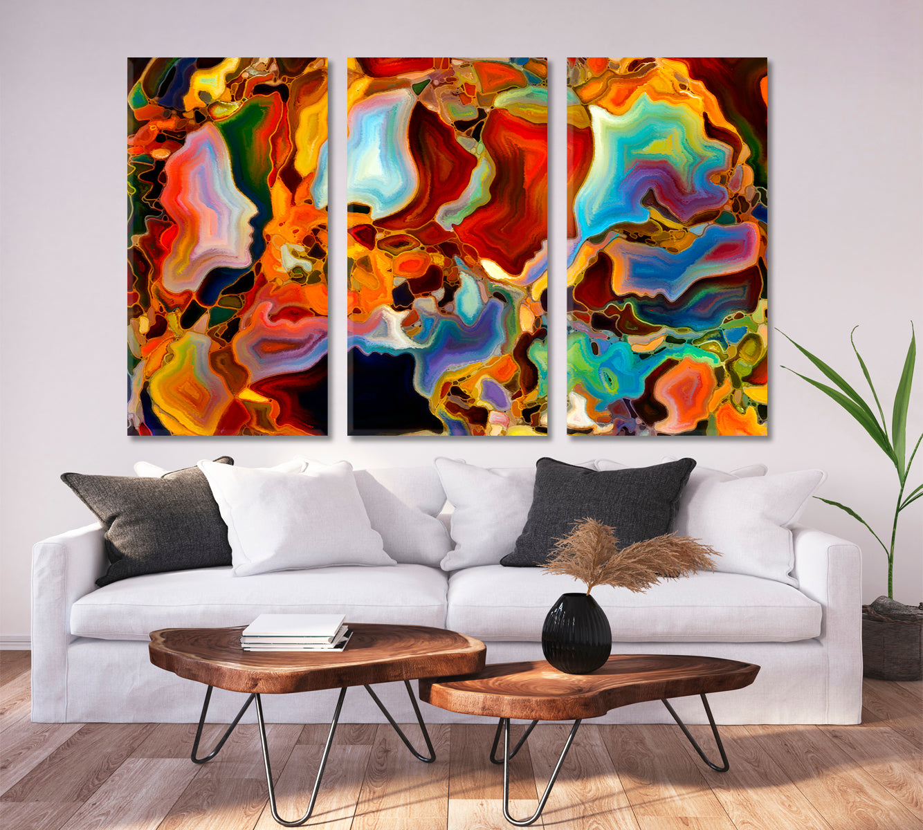 People And Colors Abstract Art Print Artesty   