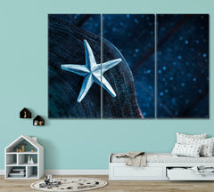 STARFISH Abstract SPA Concept Canvas Print Spa, Zen Wall Canvas Art Artesty 3 panels 36" x 24" 