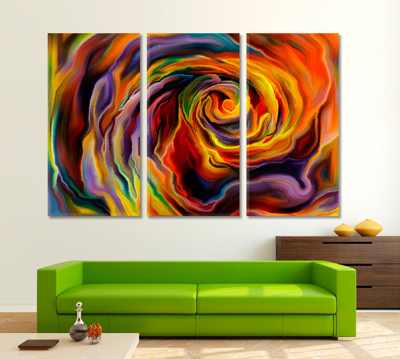 FORMS Magical Abstract Vivid Whirlpool Abstract Art Print Artesty   