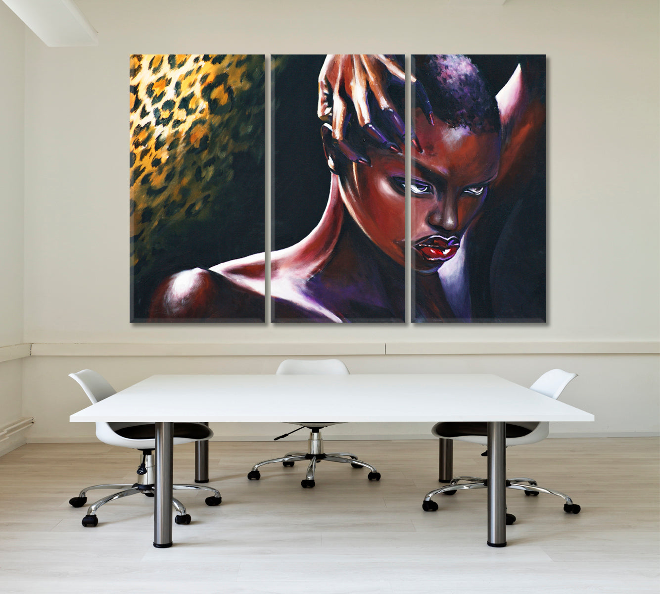 BEAUTY OF BLACK Stunning Beautiful African Woman Contemporary African Style Canvas Print Artesty   