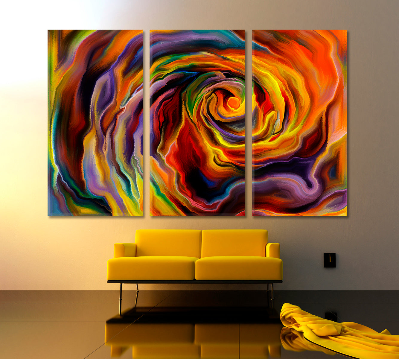 FORMS Magical Abstract Vivid Whirlpool Abstract Art Print Artesty   