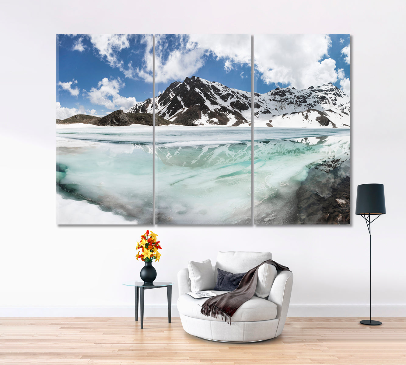Scenery Landscape View Glacier Frozen Lake Arctic Alpine Alps Mountain Scenery Landscape Fine Art Print Artesty   