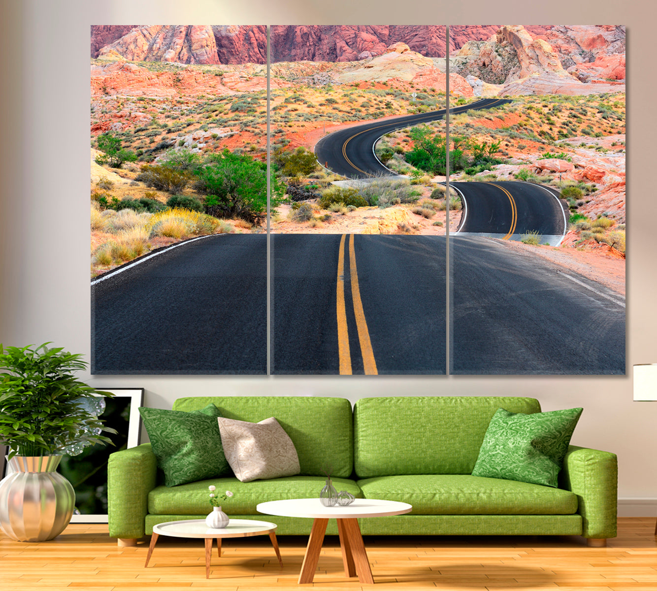 ROADS TRAILS PATHS Valley of Fire State Park Nevada Canvas Print Traveling Around Ink Canvas Print Artesty   