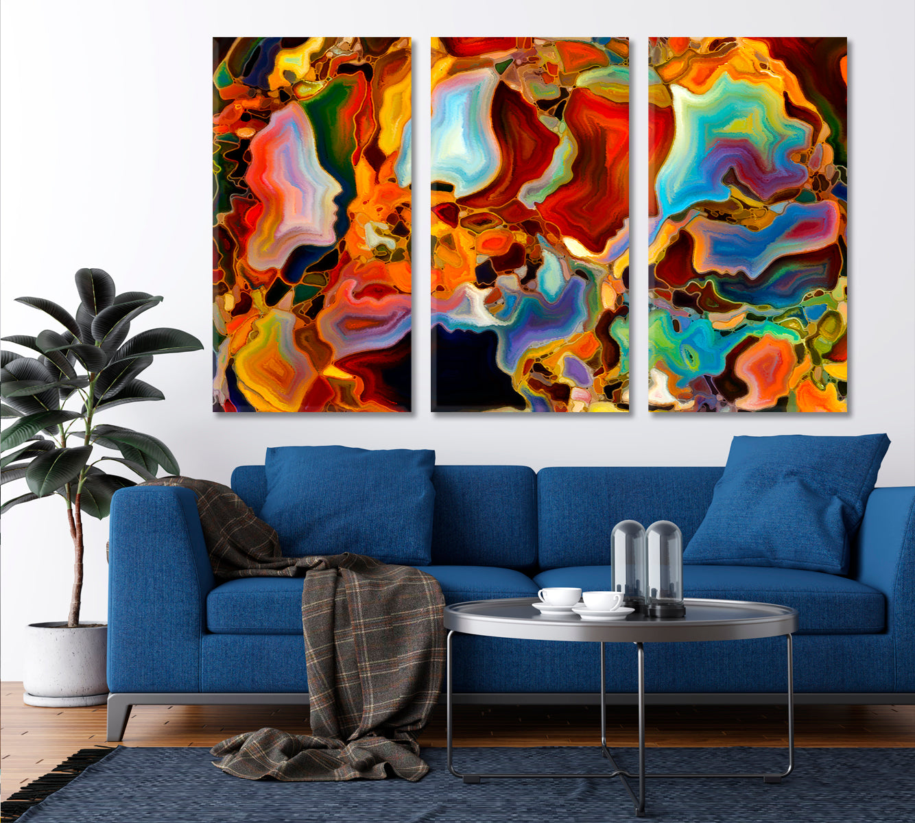 People And Colors Abstract Art Print Artesty   