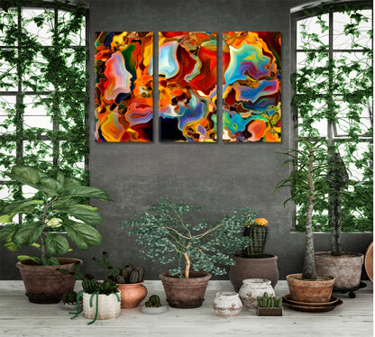 People And Colors Abstract Art Print Artesty   