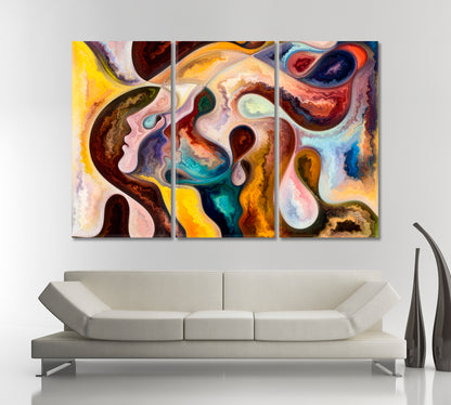 Abstract Shapes Vivid Dreams Painting Consciousness Art Artesty   