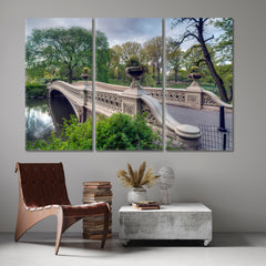 NYC Central Park New York City Bow Bridge Sping Cities Wall Art Artesty   