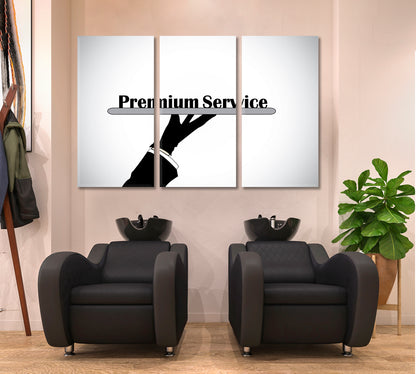 PREMIUM SERVICE Professional Hand Business Concept Business Concept Wall Art Artesty 3 panels 36" x 24" 