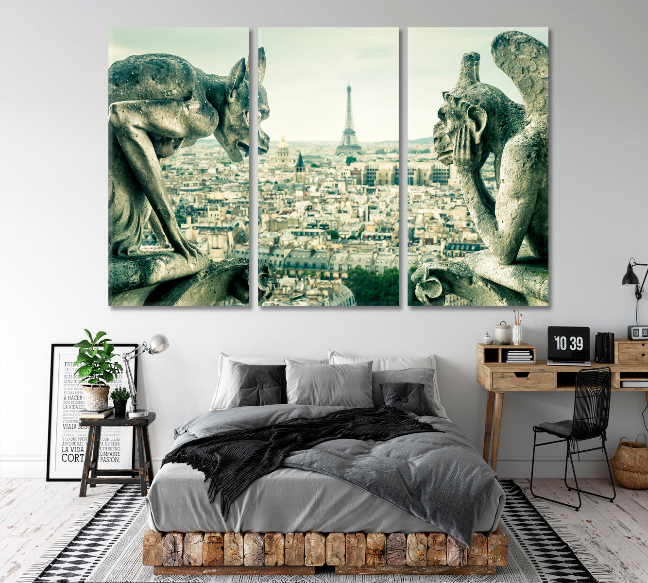 Old Cathedral Notre Dame Famous Landmark Paris Famous Landmarks Artwork Print Artesty   