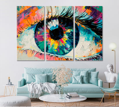 ABSTRACT EYE Colorful Contemporaty Fine Art Artesty   