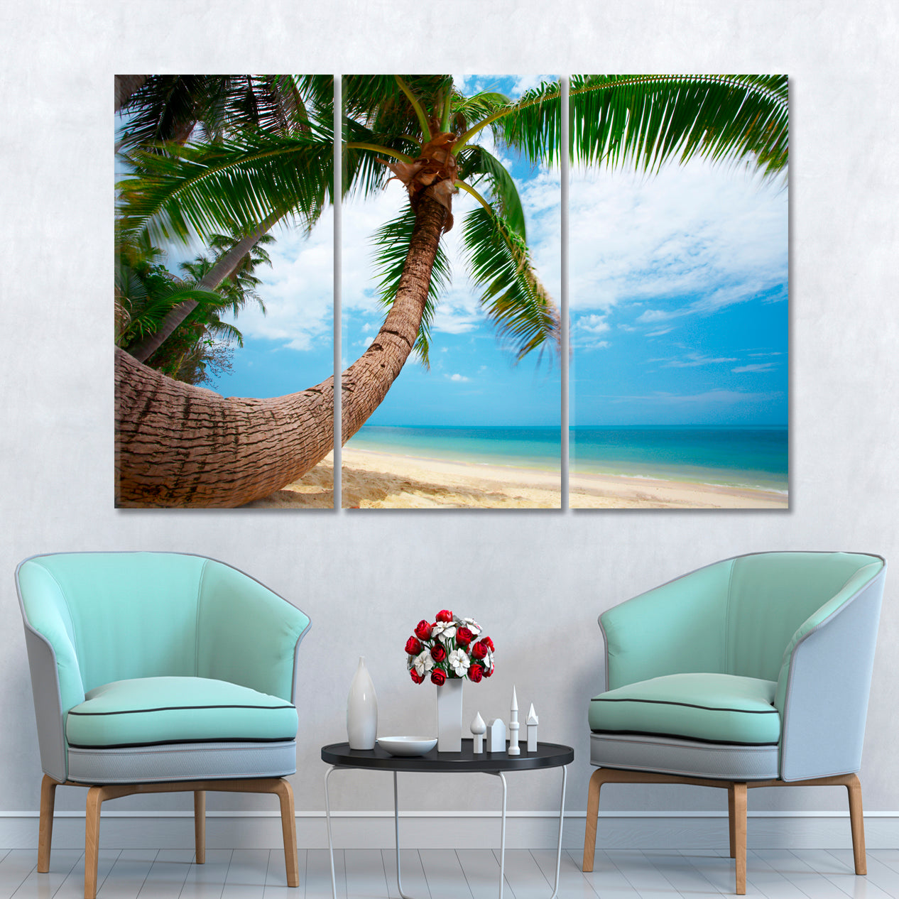 Jamaica Paradise Ocean Island Tropical White Sand Beach Coco Palm Tropical, Exotic Art Print Artesty   