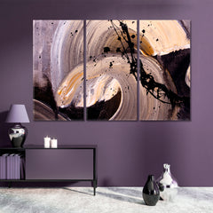 Brown Beige Purple Rough Tough Texture Modern Abstract Art Contemporary Art Artesty   
