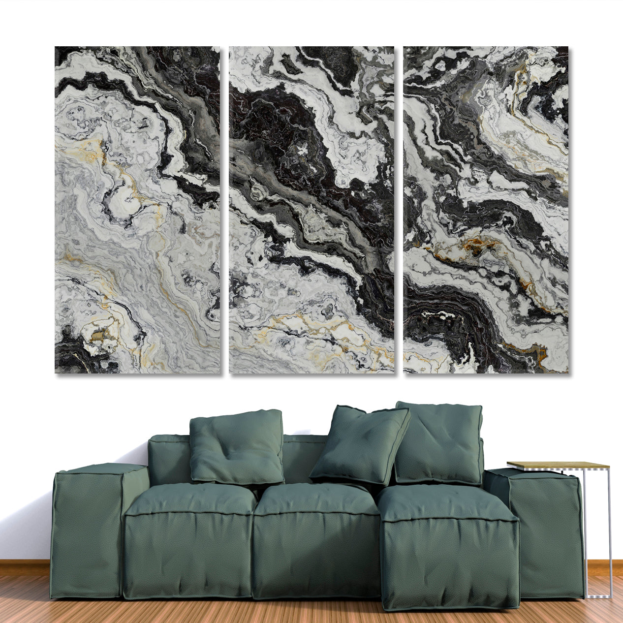 SWIRLS  Black White Marble Pattern Veins Abstract Abstract Art Print Artesty   