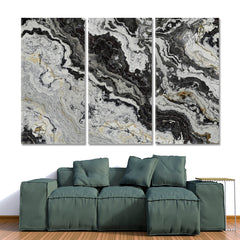 SWIRLS  Black White Marble Pattern Veins Abstract Abstract Art Print Artesty   