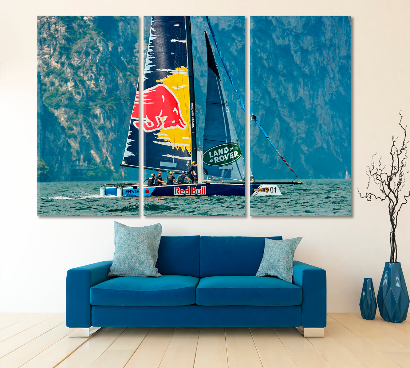 FLOTILLA Sailing Regatta Poster Transportation Canvas Art Artesty   