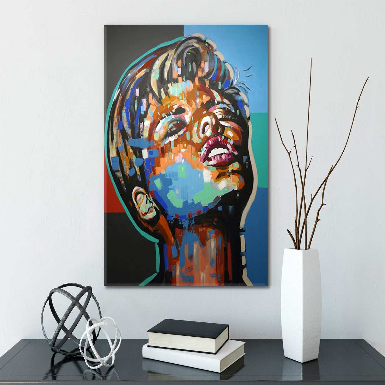 Beautiful Woman Abstract Modern Style Portrait People Portrait Wall Hangings Artesty   