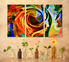 Search Abstract Art Print Artesty 3 panels 36" x 24" 