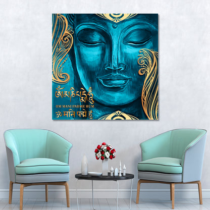 SECRET Buddha Source of Wisdom Vajrayana Buddhism Religious Modern Art Artesty   