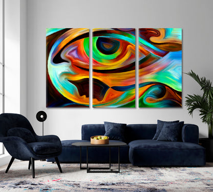 Inner Vision Contemporary Art Artesty 3 panels 36" x 24" 