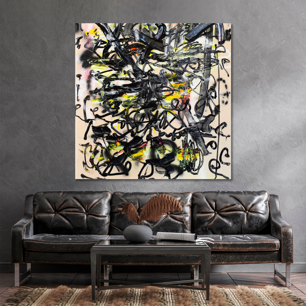 ART OF INNER SELF Action Painting Abstract Expressionism Abstract Art Print Artesty   