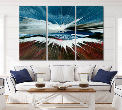 Mount Kilimanjaro Vibrand Fluid Splash Abstract Naturalism Expressionism Abstract Art Print Artesty   