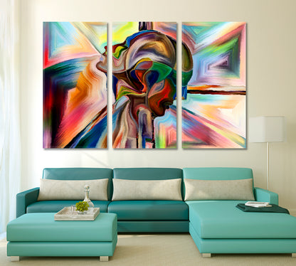 Epitome Of World Consciousness Art Artesty 3 panels 36" x 24" 