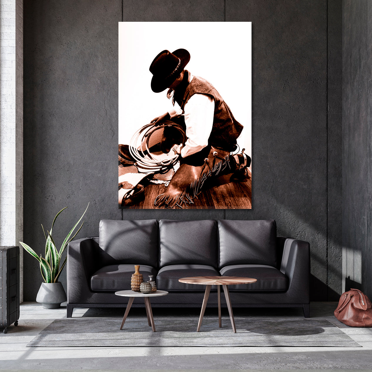 BUCKAROO Texas Ranger Great Basin Style Cowboy Way Buckaroo Wild Rags - V Vintage Affordable Canvas Print Artesty   