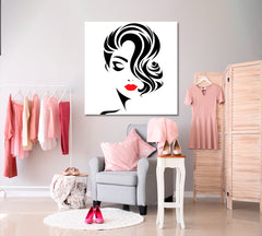 BEAUTY CONCEPT Hairstyle Women Face Beauty Salon Artwork Prints Artesty   