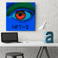 NFT Contemporary Artwork Abstract Art Print Artesty 1 Panel 12"x12" 
