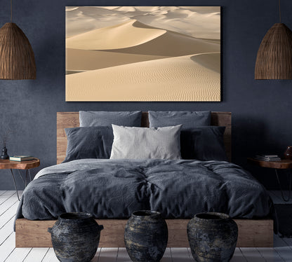 Magical Dunes Breathtaking Safari Huge Desert Sand Waves Nature Wall Canvas Print Artesty   