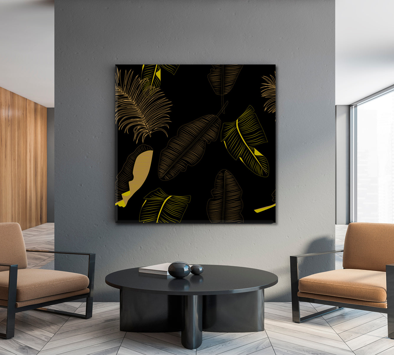 Abstract Exotic Leaves Poster Tropical, Exotic Art Print Artesty   