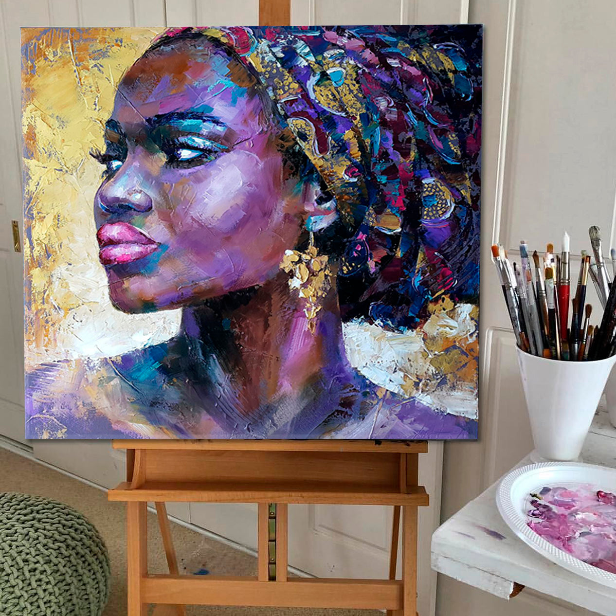 BLACK IS BEAUTIFUL Amazing African Woman Fine Art Artesty   