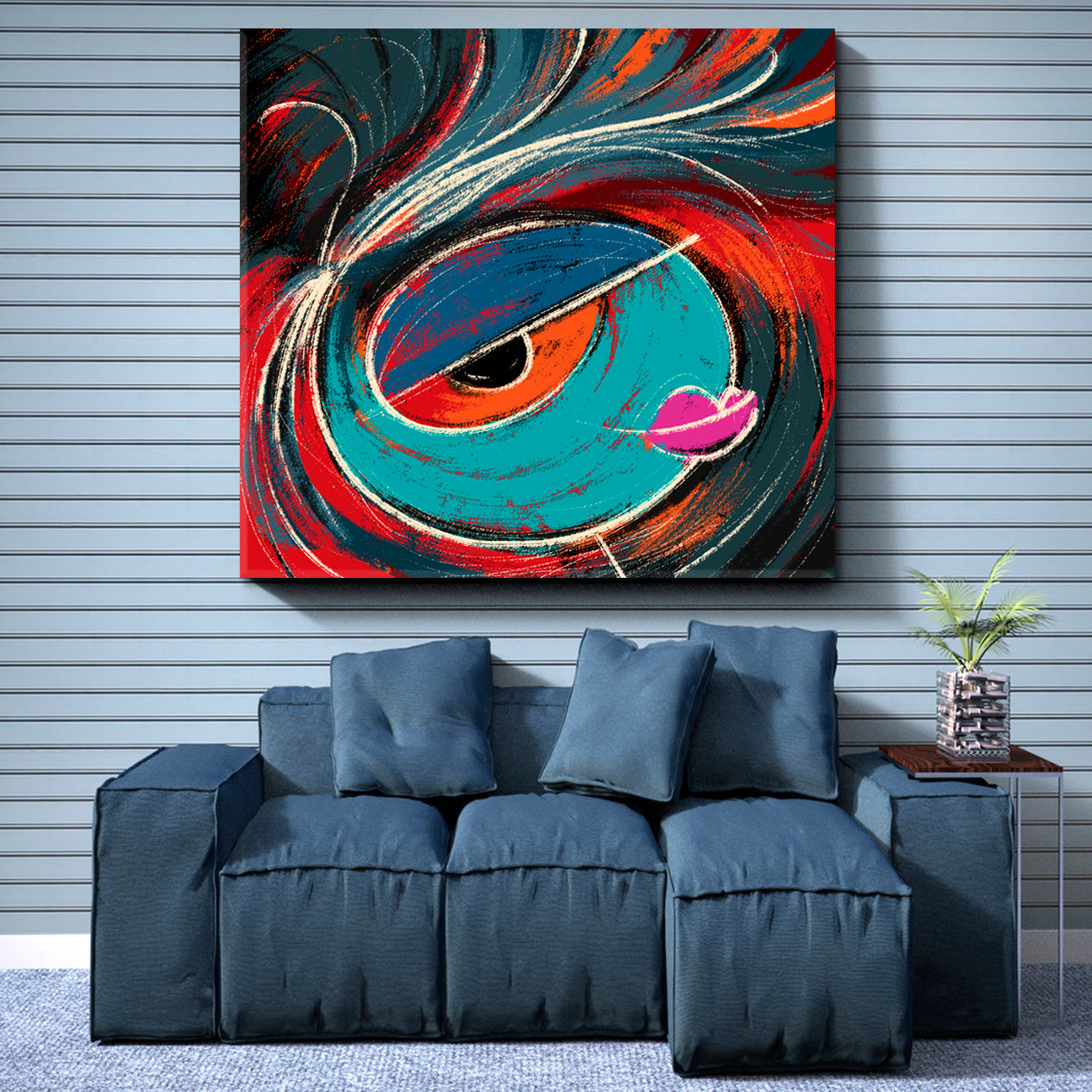 Abstract Multicolor Contemporary Modern Art Contemporary Art Artesty   