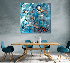 ICE MAN FACE Modern Abstract Painting Contemporary Art Artesty   