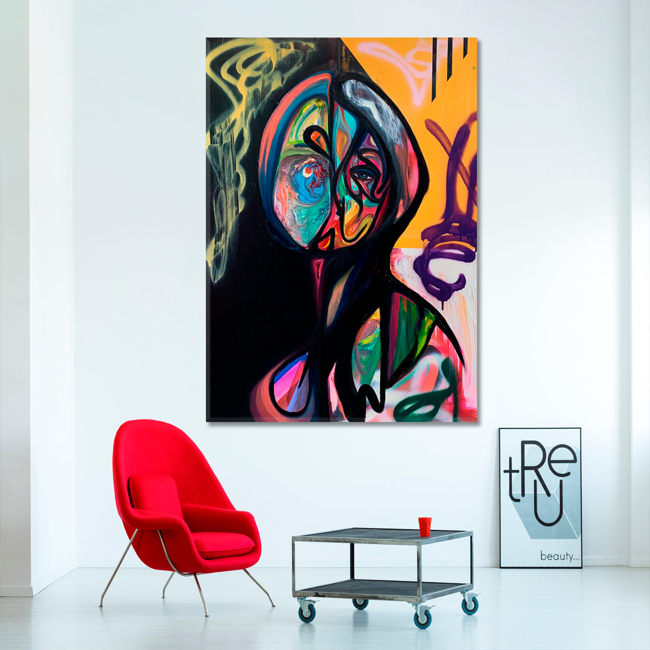 Artistic Abstract Face Modern Contemporary Art Artesty   