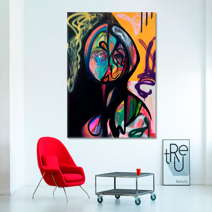 Artistic Abstract Face Modern Contemporary Art Artesty   