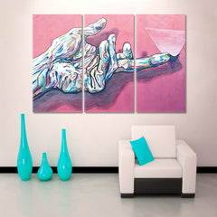GLORY OF GOD | Hand Of Lord Abstract Contemporary Art Canvas Print Street Art Canvas Print Artesty 3 panels 36" x 24" 