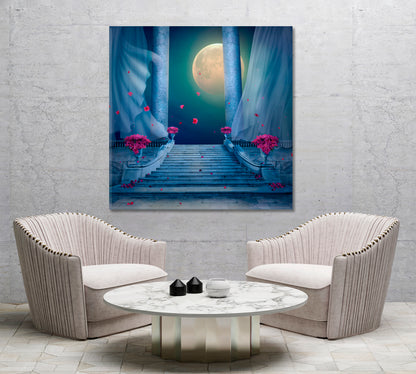 PALACE Fantasy Nocturnal Scene Artwork Fine Art Artesty   