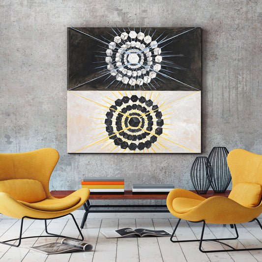 THE SWAN Geometric Abstract Modern Hilma Klint Style Abstract Art Print Artesty   