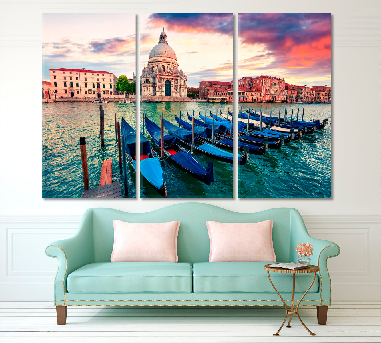 Gondolas Grand Canal Basilica Santa Maria Venice Italy Cities Wall Art Artesty   