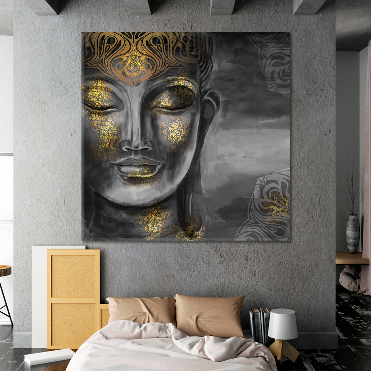 Buddha Bodhisattva Religious Modern Art Artesty   